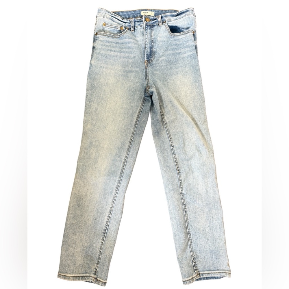 OAT New‎ York Jeans 10/30 Light Wash Straight Leg High Rise Classic Denim Casual